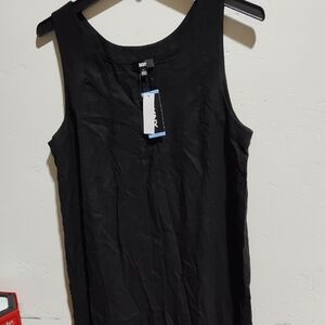 Black Sleeveless Dress,DKNY, L,New